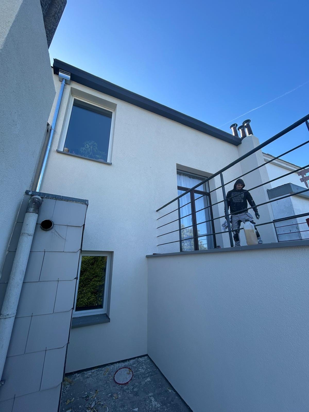 Rénovation de façade avec isolation par l'extérieur