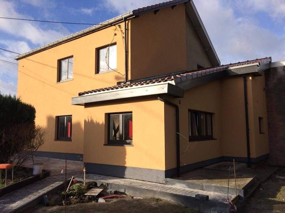 Deux façades, avant et après